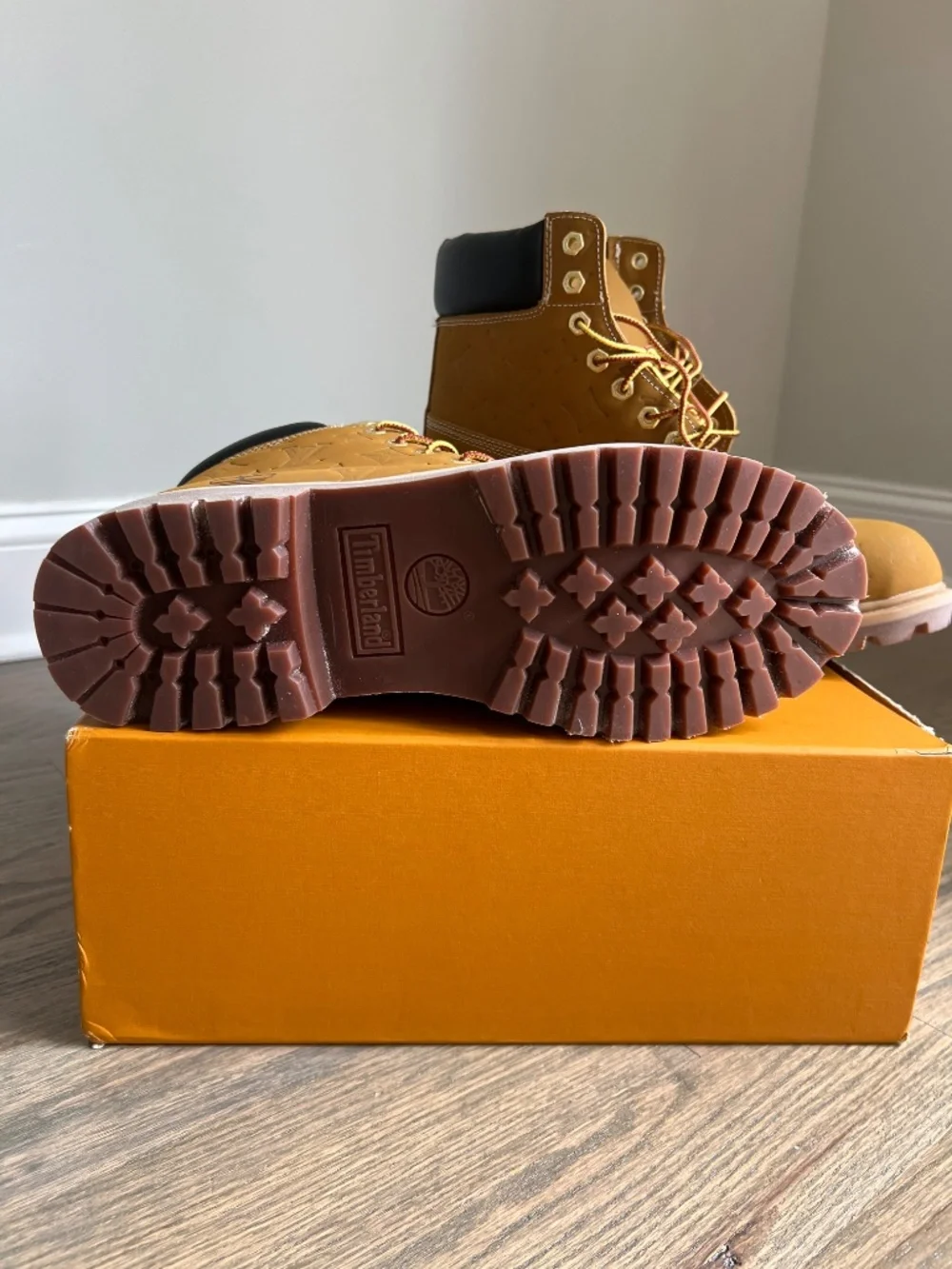 Louis Vuitton x Timberland 6” Ankle Blot in Wheat Monogtam